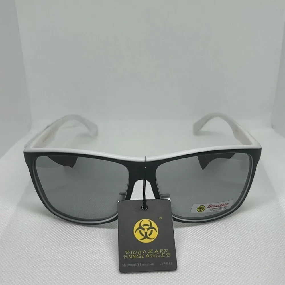 Biohazard Mens Mirrored Sunglasses